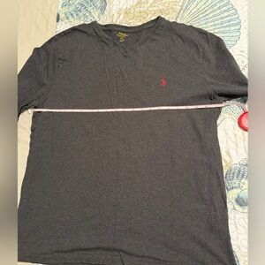 Polo by Ralph Lauren Men's Charcoal Long Sleeve Tee